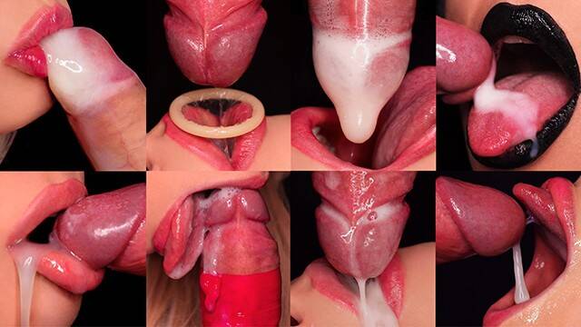 Sweethartkiss69 в подборке камшотов ловит много спермы в рот